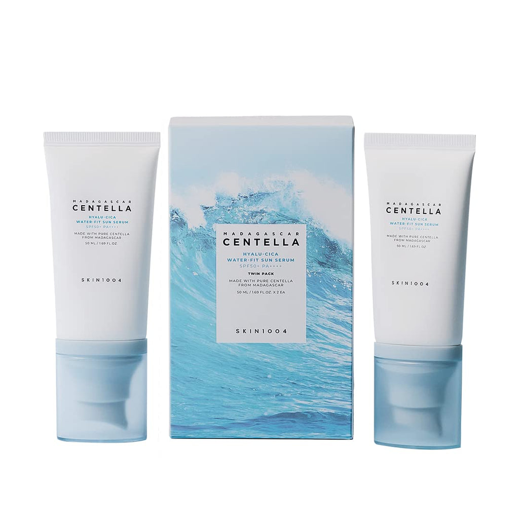 SKIN1004 - Madagascar Centella Hyalu-Cica Water-Fit Sun Serum SPF50+ PA++++ Twin Pack - 50ml